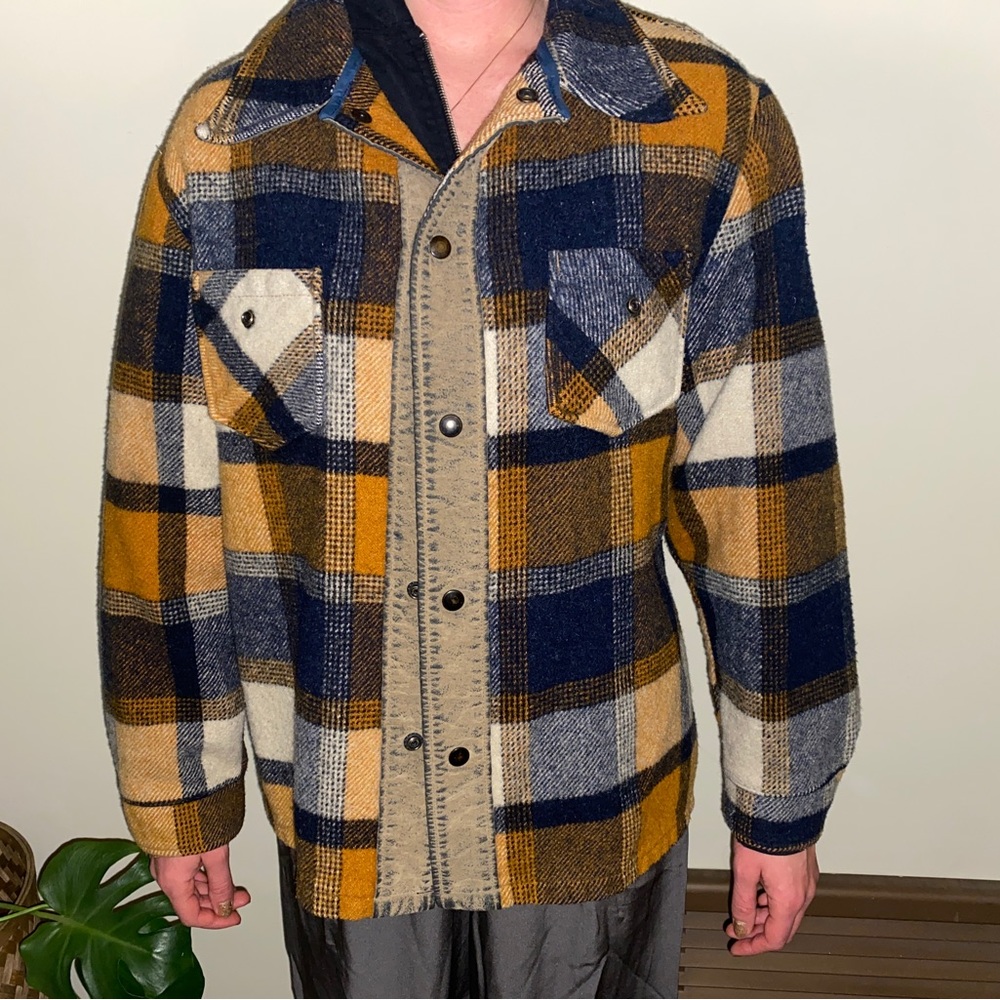 western Wool and leather Jacket